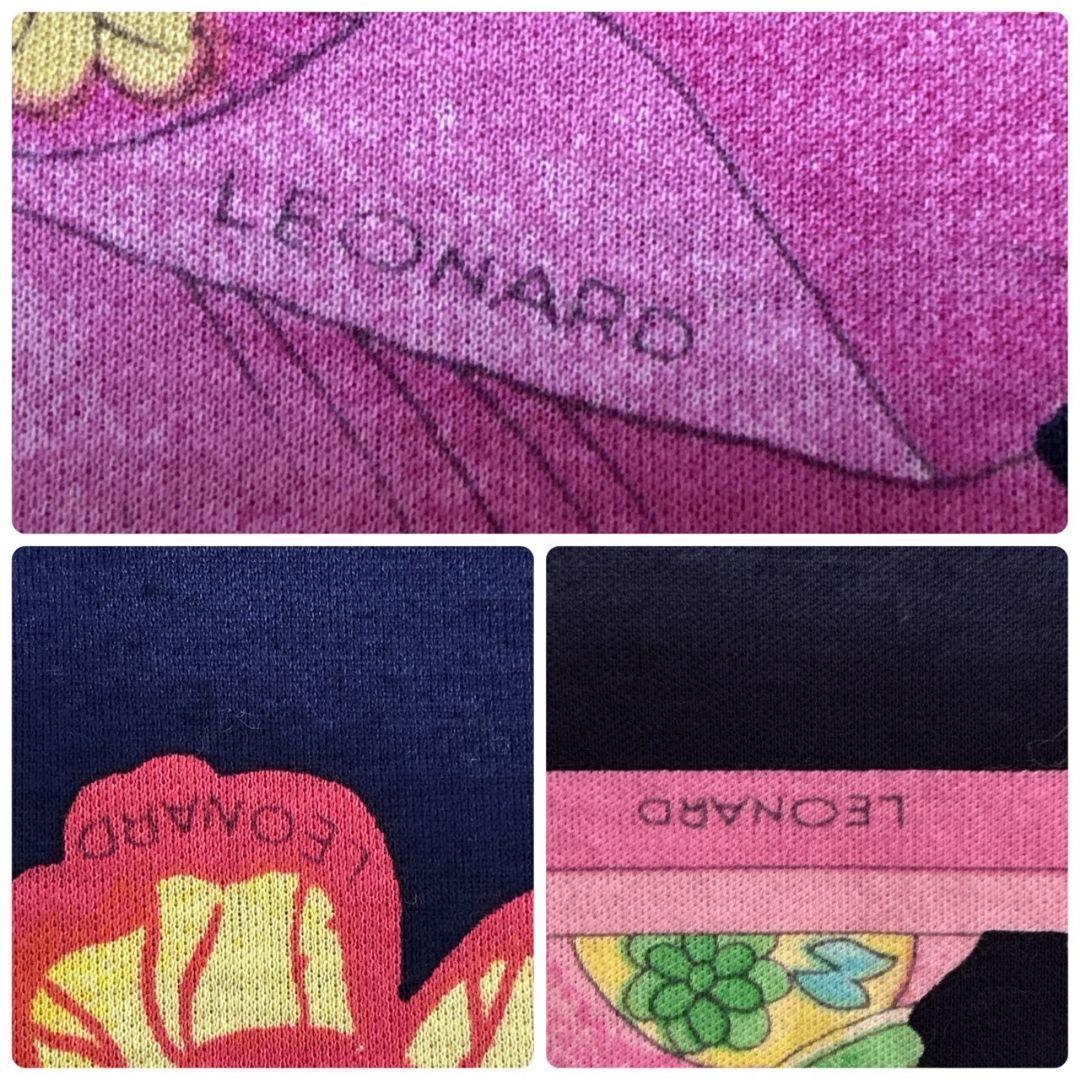 美品✨LEONARD レオナール トップス 半袖カットソー 花柄 ボタニカル L