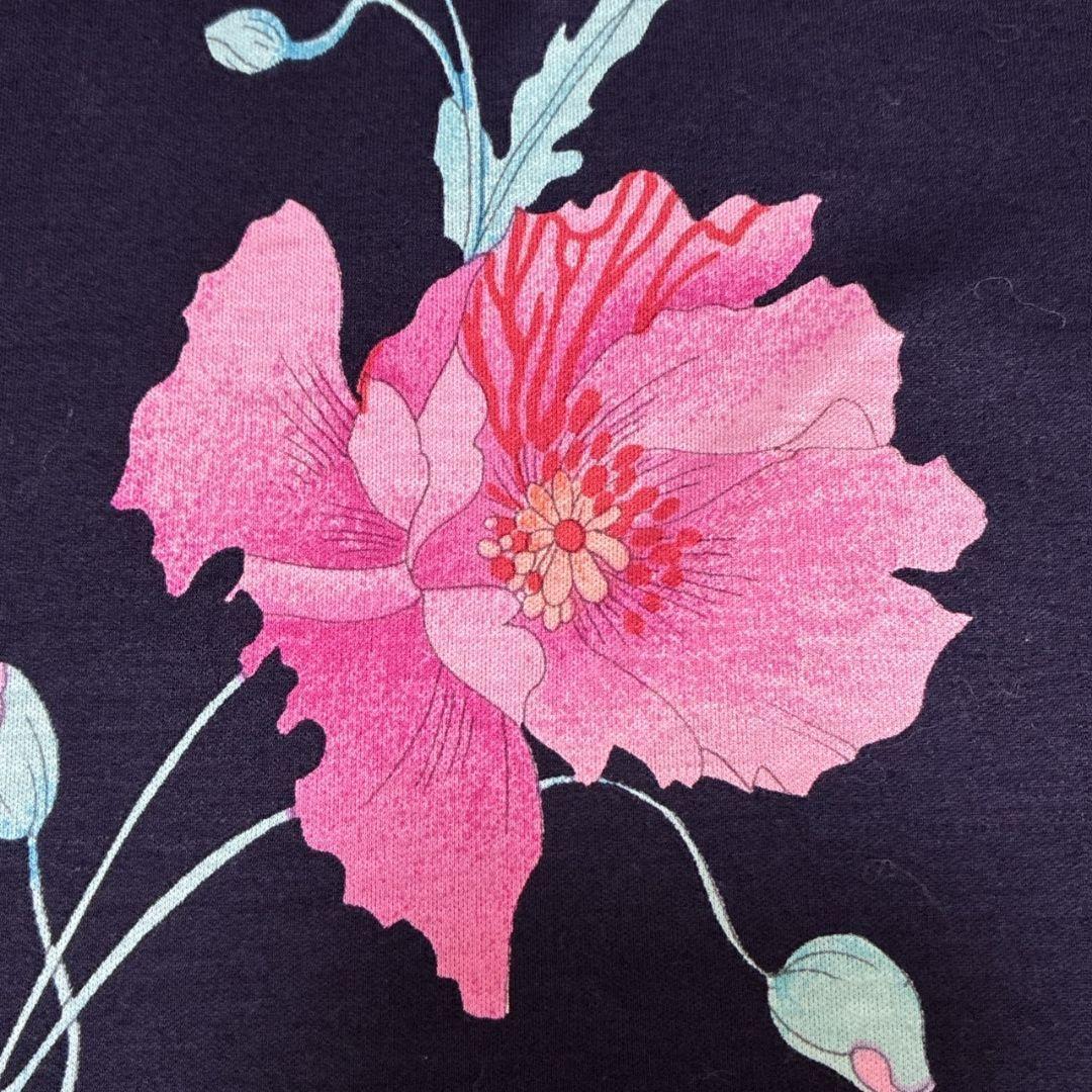 美品✨LEONARD レオナール トップス 半袖カットソー 花柄 ボタニカル L