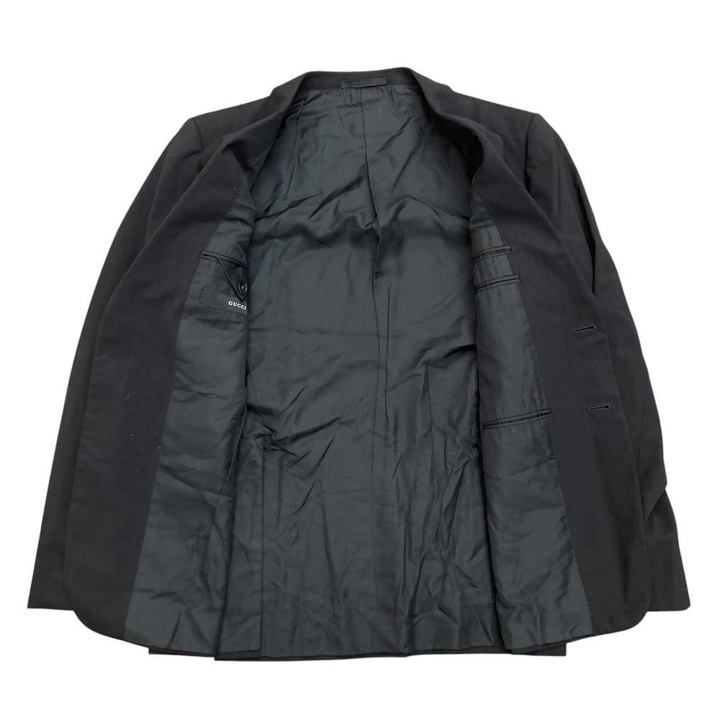 GUCCI グッチ シングル スーツ セットアップ ブラック 54R