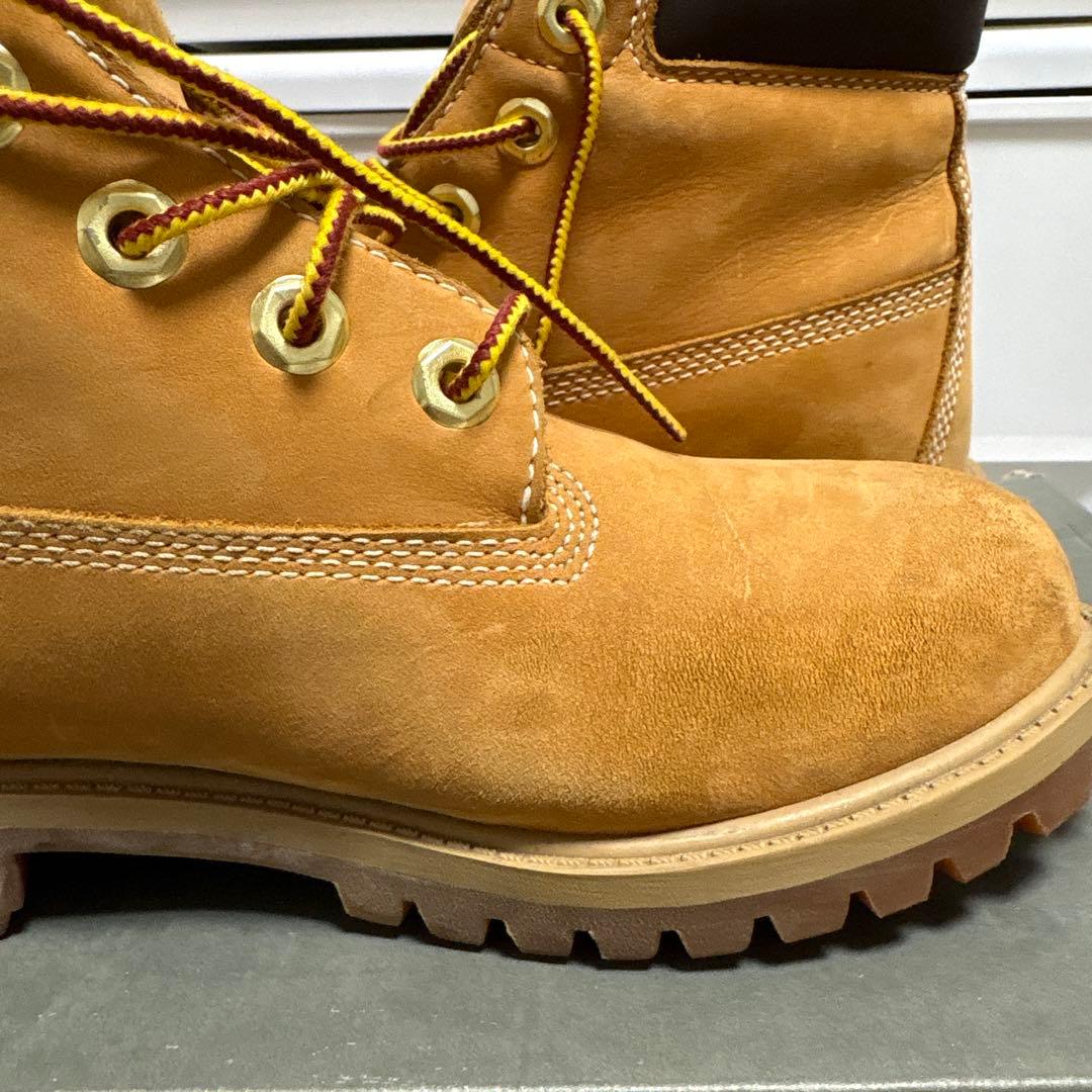 Timberland ベージュ ワークブーツ23センチ12909値下げコメント◎