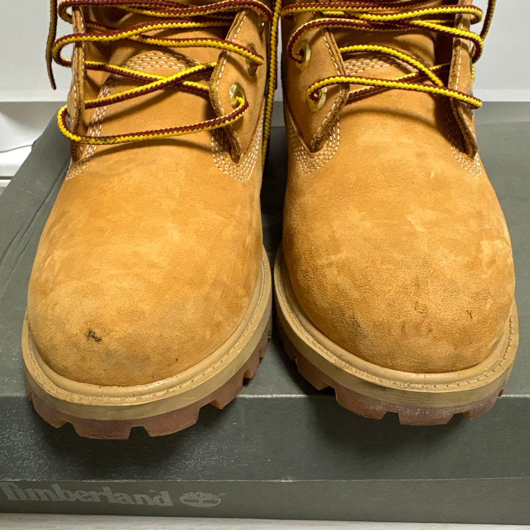Timberland ベージュ ワークブーツ23センチ12909値下げコメント◎
