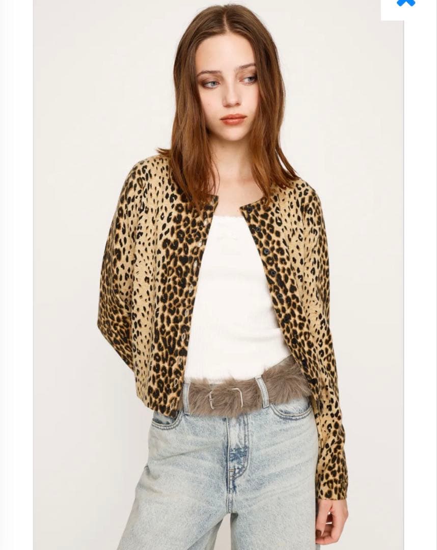 SLY COMPACT LEOPARD カーディガン ヒョウ柄 新品