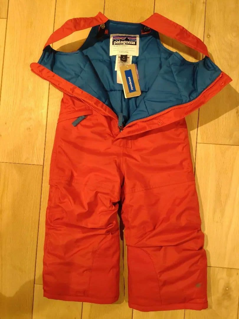 patagonia スノーウェア 子ども用 3T レッド/ネイビー