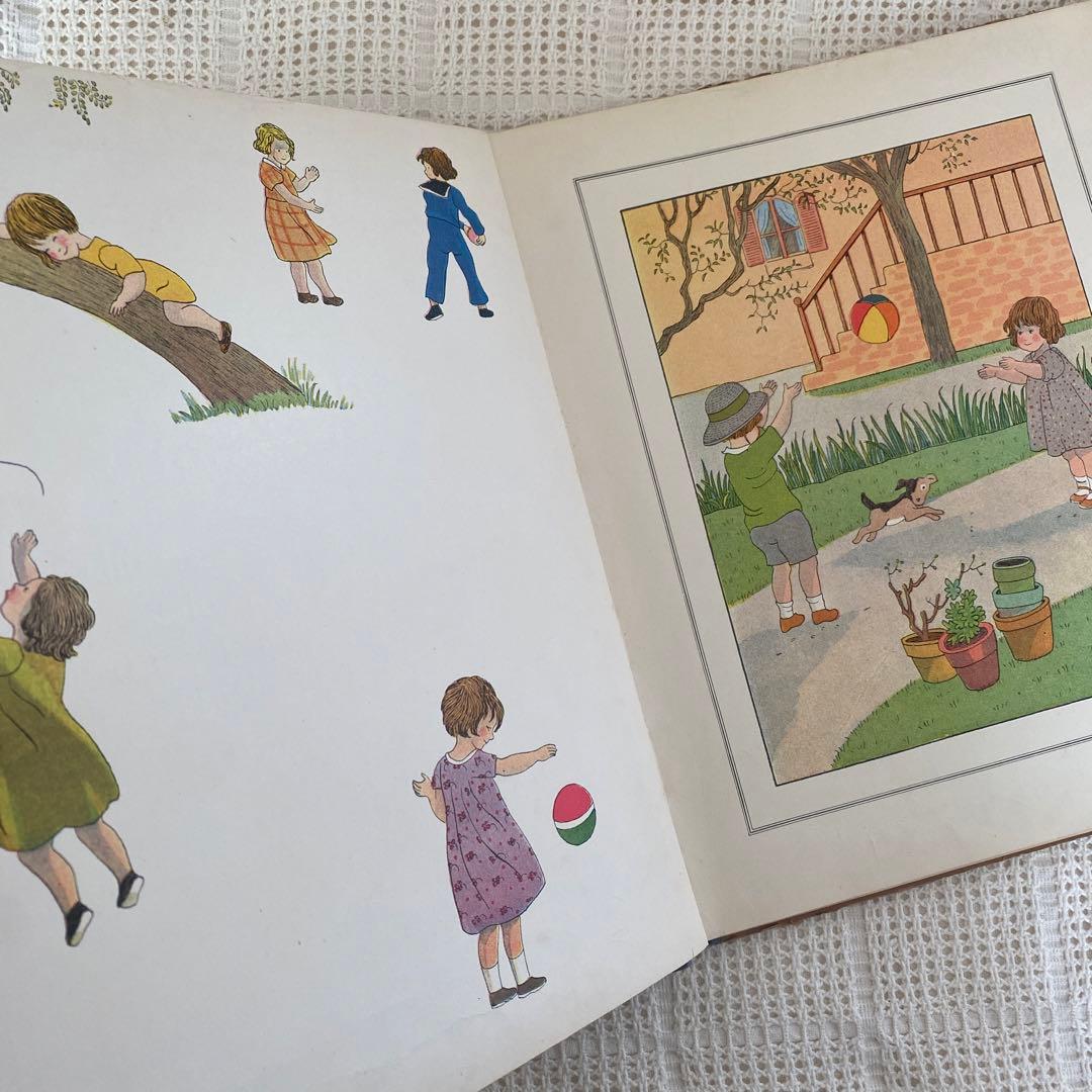 1934年　MARIE MADELEINEフランスの伝統的な遊び　絵本