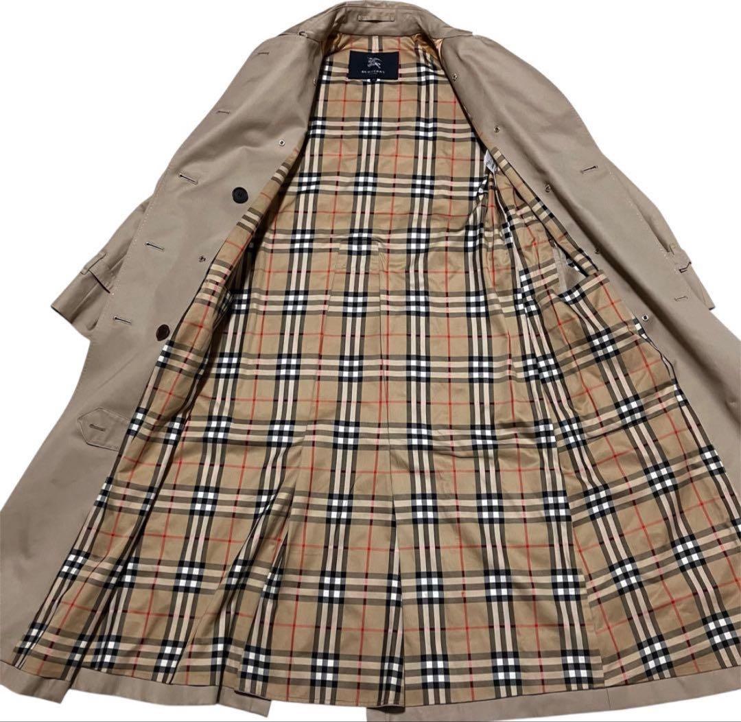 【正規品】バーバリーロンドン ロングトレンチコート ノバチェックベージュ