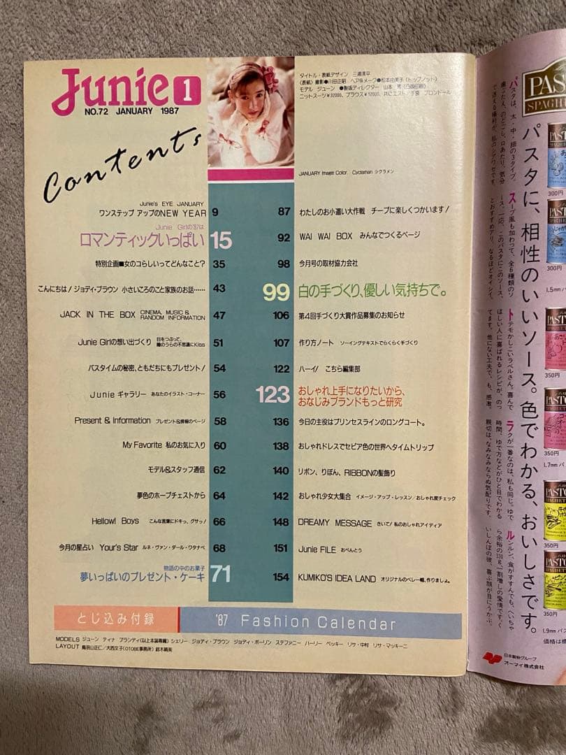 Junie 1987年1月号