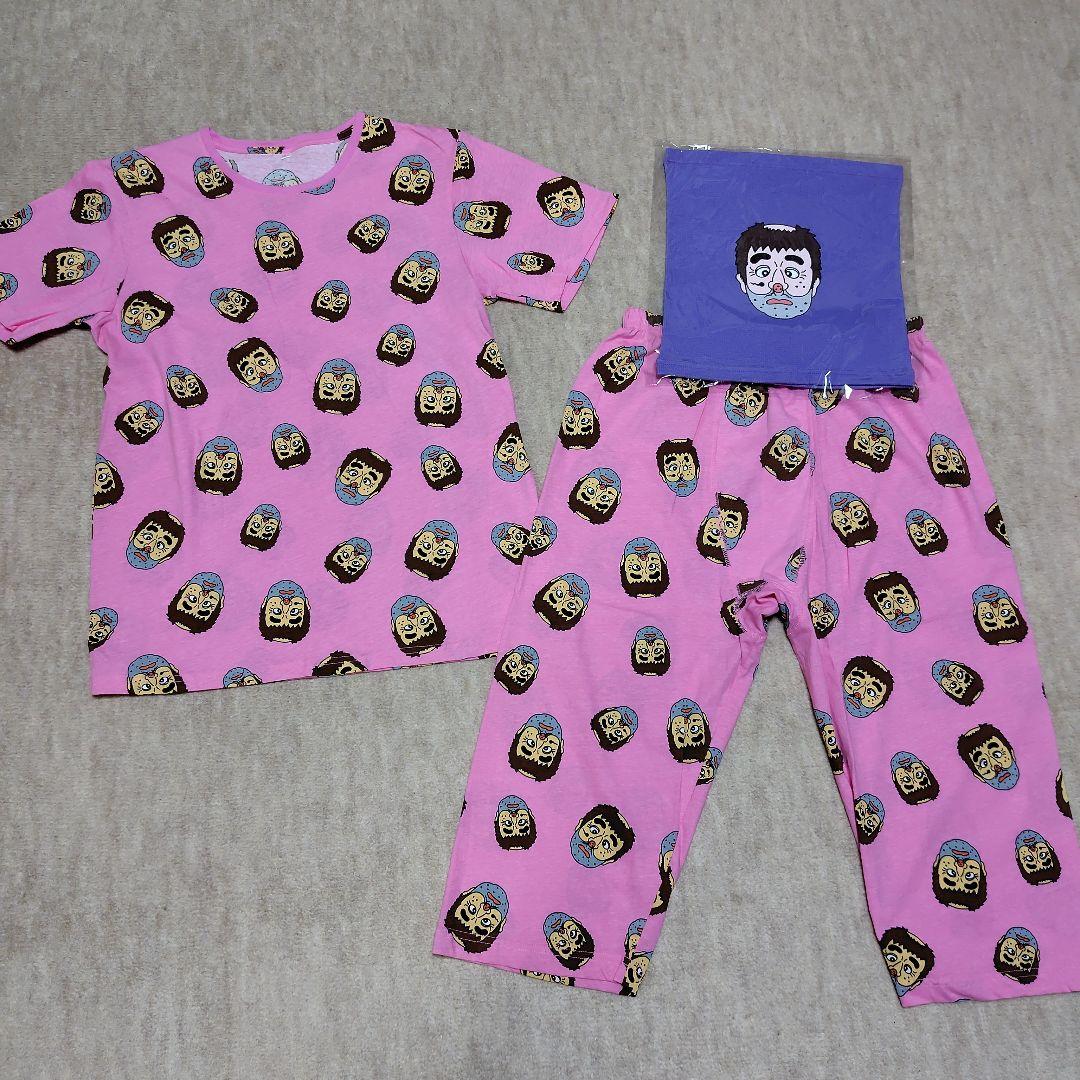 【新品】お得‼ 志村けん へんなオジサン パジャマ上下＋腹巻セット L