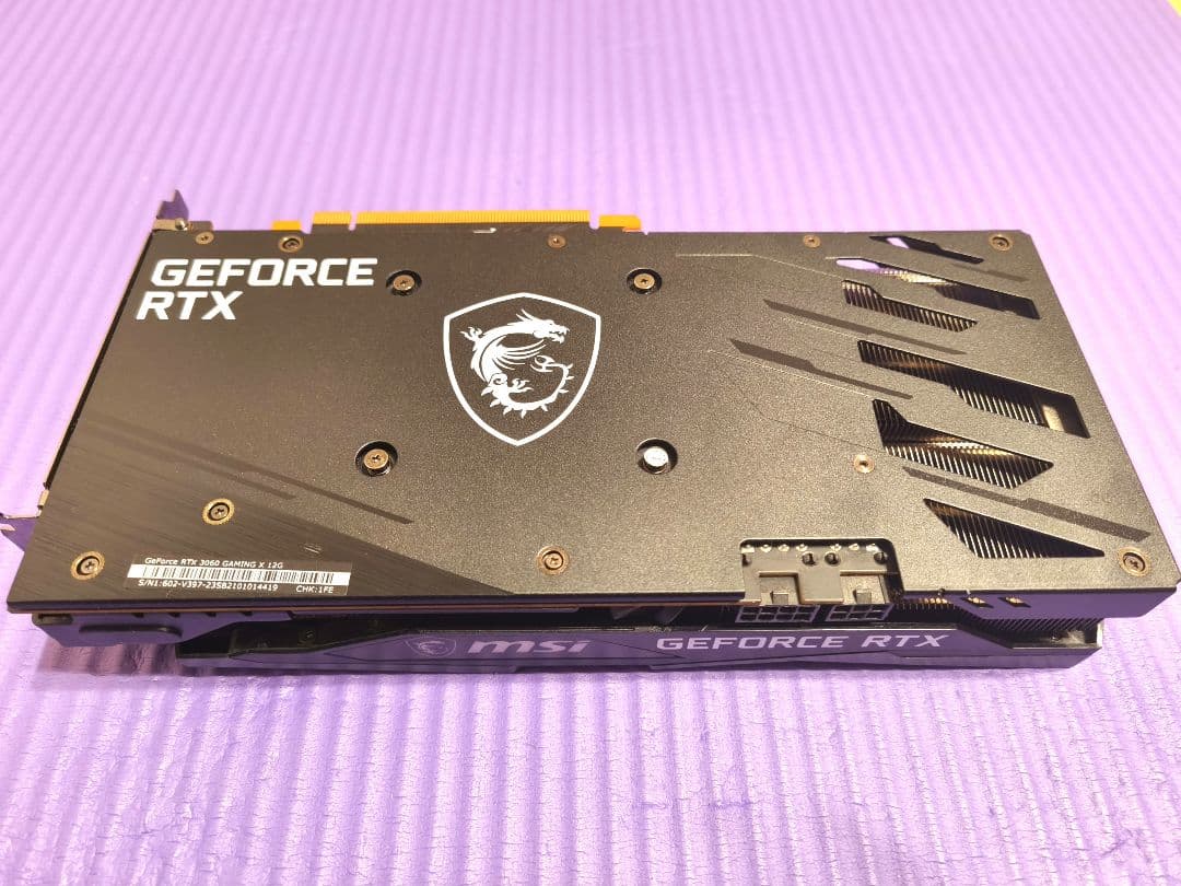 グラフィックボード・グラボ・ビデオカード MSI GeForce RTX 3060 GAMING X 12G