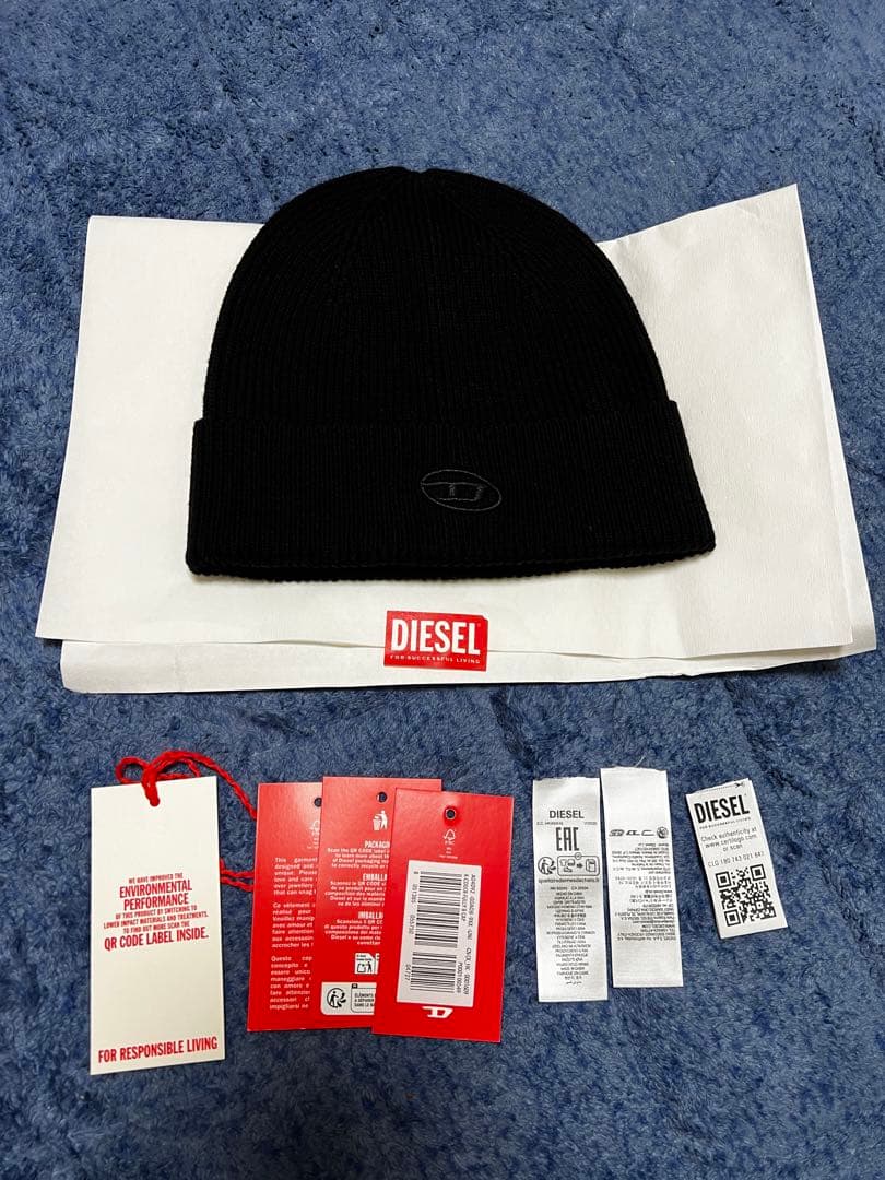 ジ*ー様 DIESEL ブラック ニット帽 新品