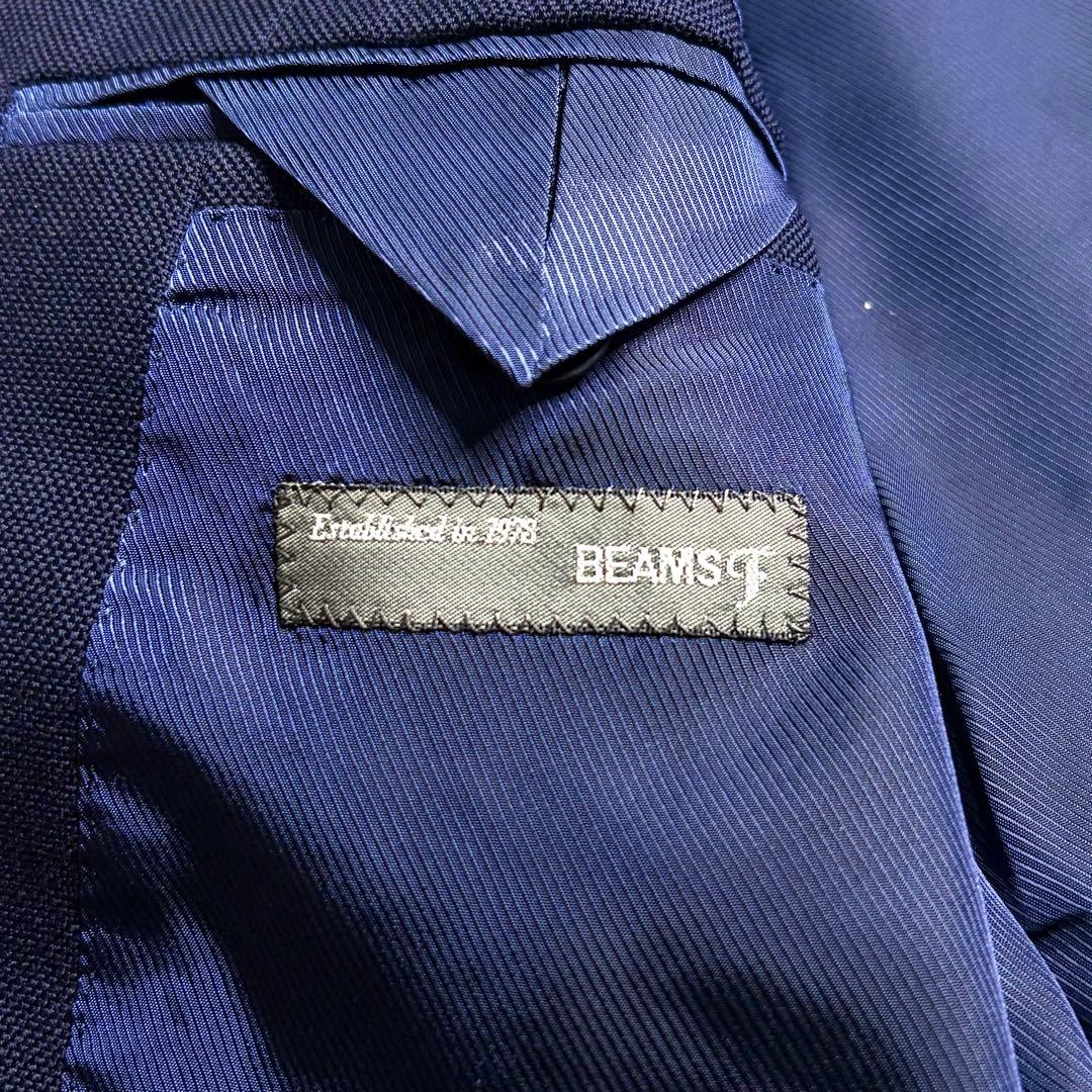 BEAMS F テーラードジャケット ネイビー ウール 日本製 ビームス エフ