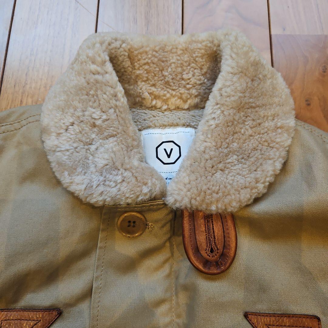 visvim DECKHAND JACKET ボアジャケット ベージュ　S