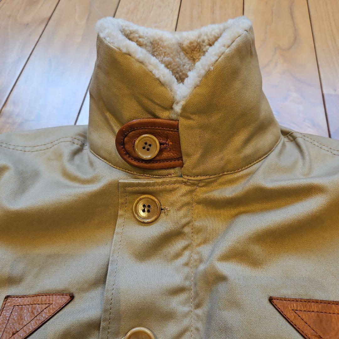visvim DECKHAND JACKET ボアジャケット ベージュ　S
