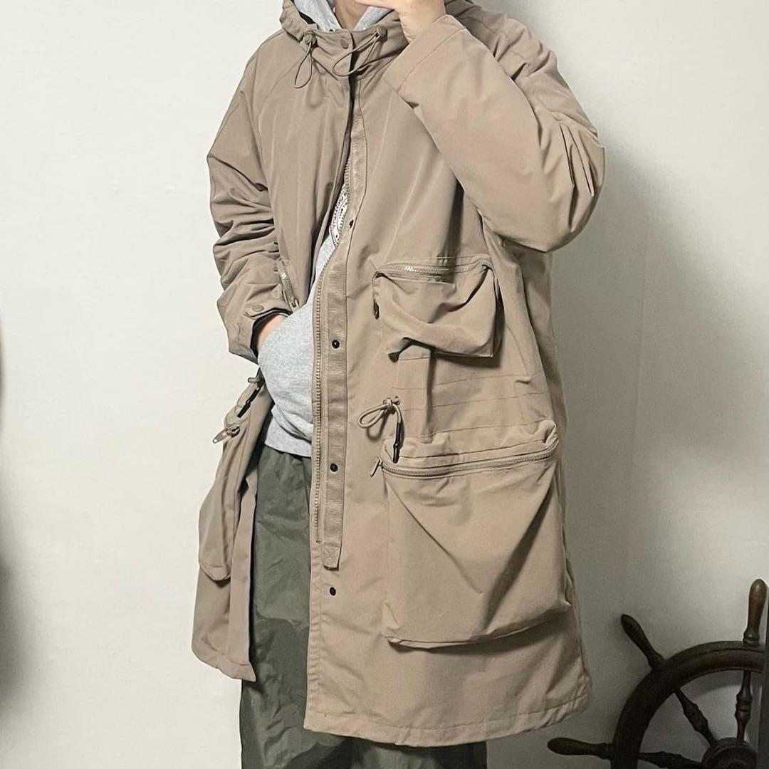 ZARA マチ付きポケット 多機能 ミリタリー ロング コート