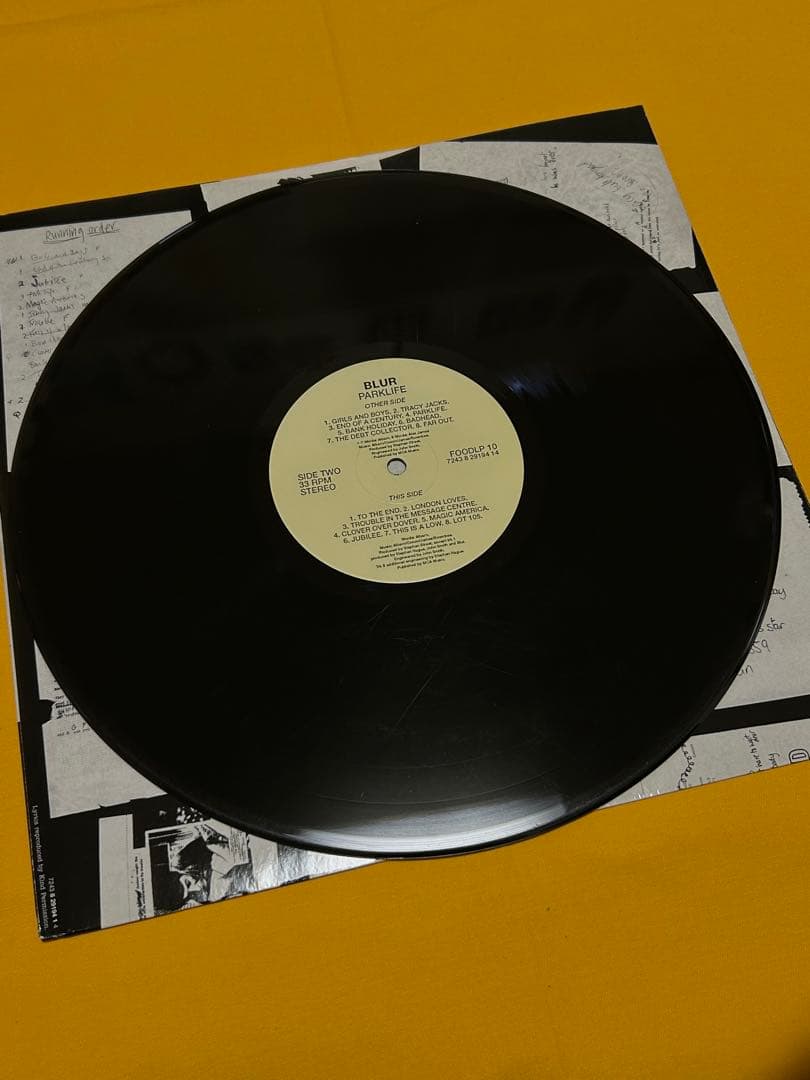 山　blur PARKLIFE レコード