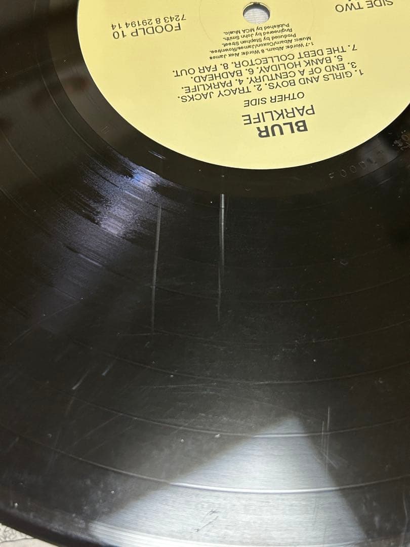 山　blur PARKLIFE レコード