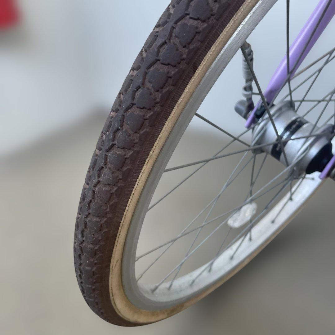 【岡山市引き取り限定】20インチ自転車 女の子　ラベンダー アサヒ