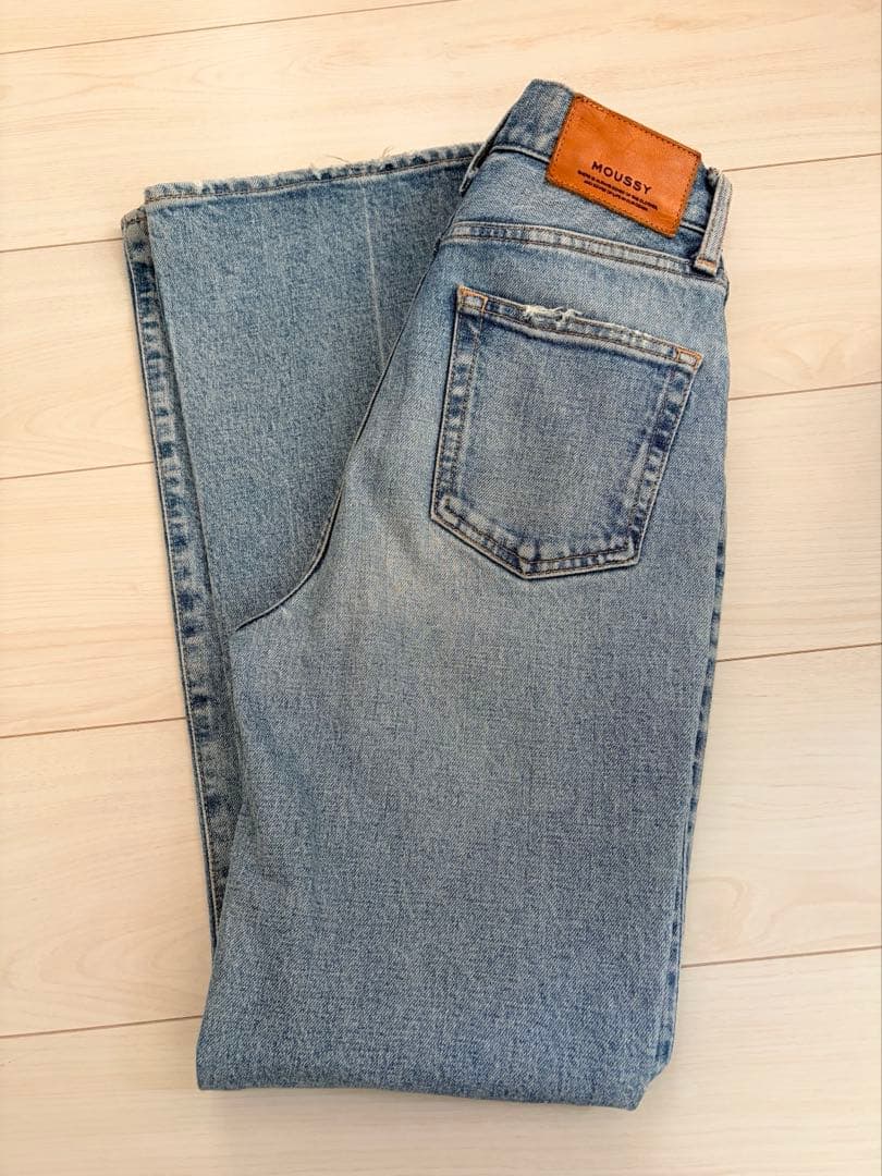 MOUSSY MVS FLARE ブルー 25インチ