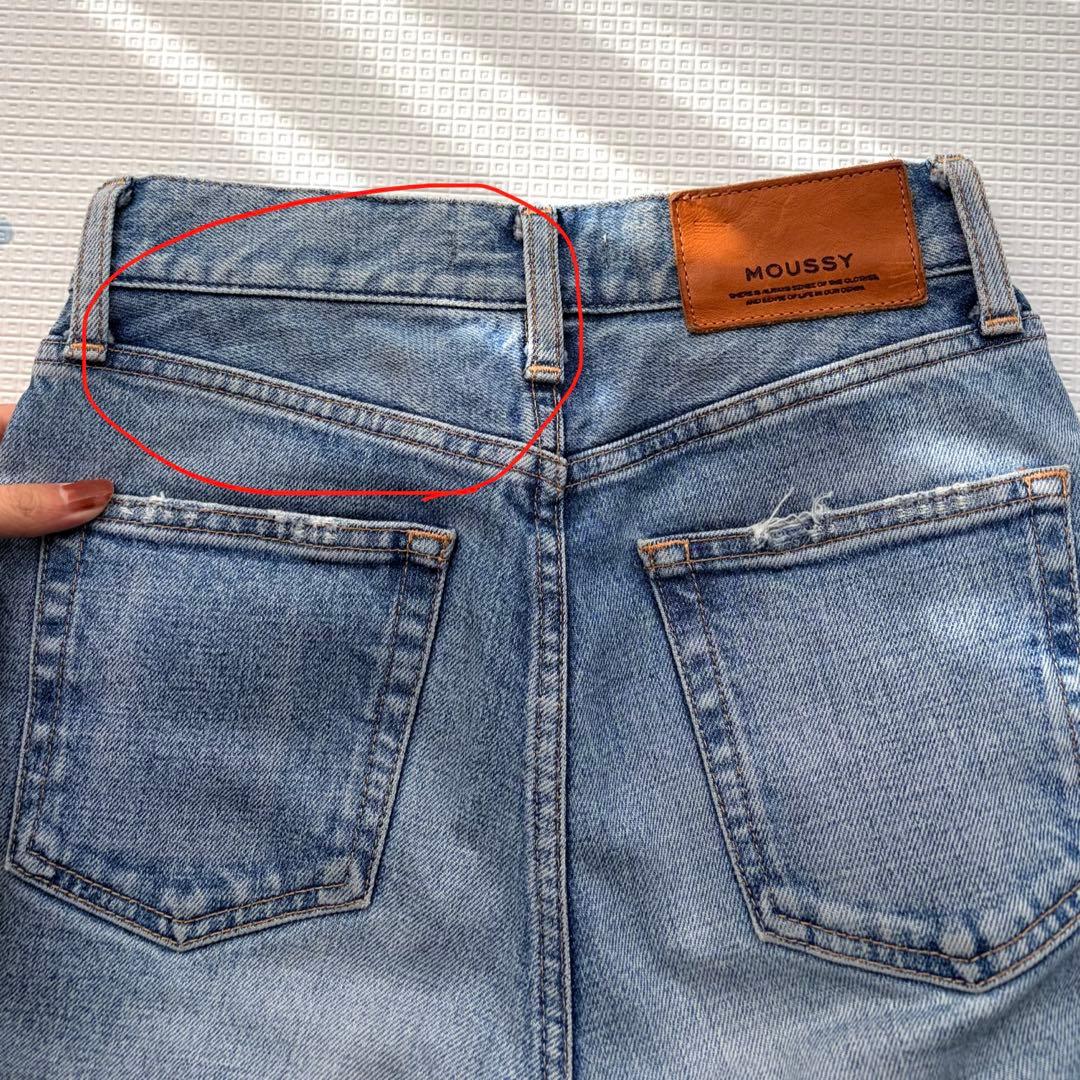MOUSSY MVS FLARE ブルー 25インチ