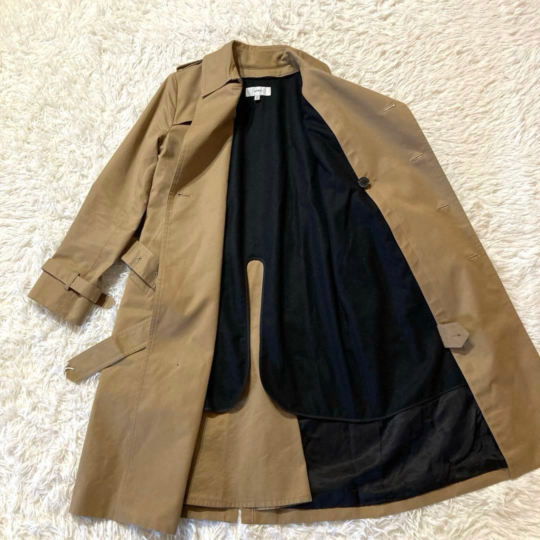 【美品】HYKE トレンチコート ライナー付き 日本製　サイズ2 ベージュ