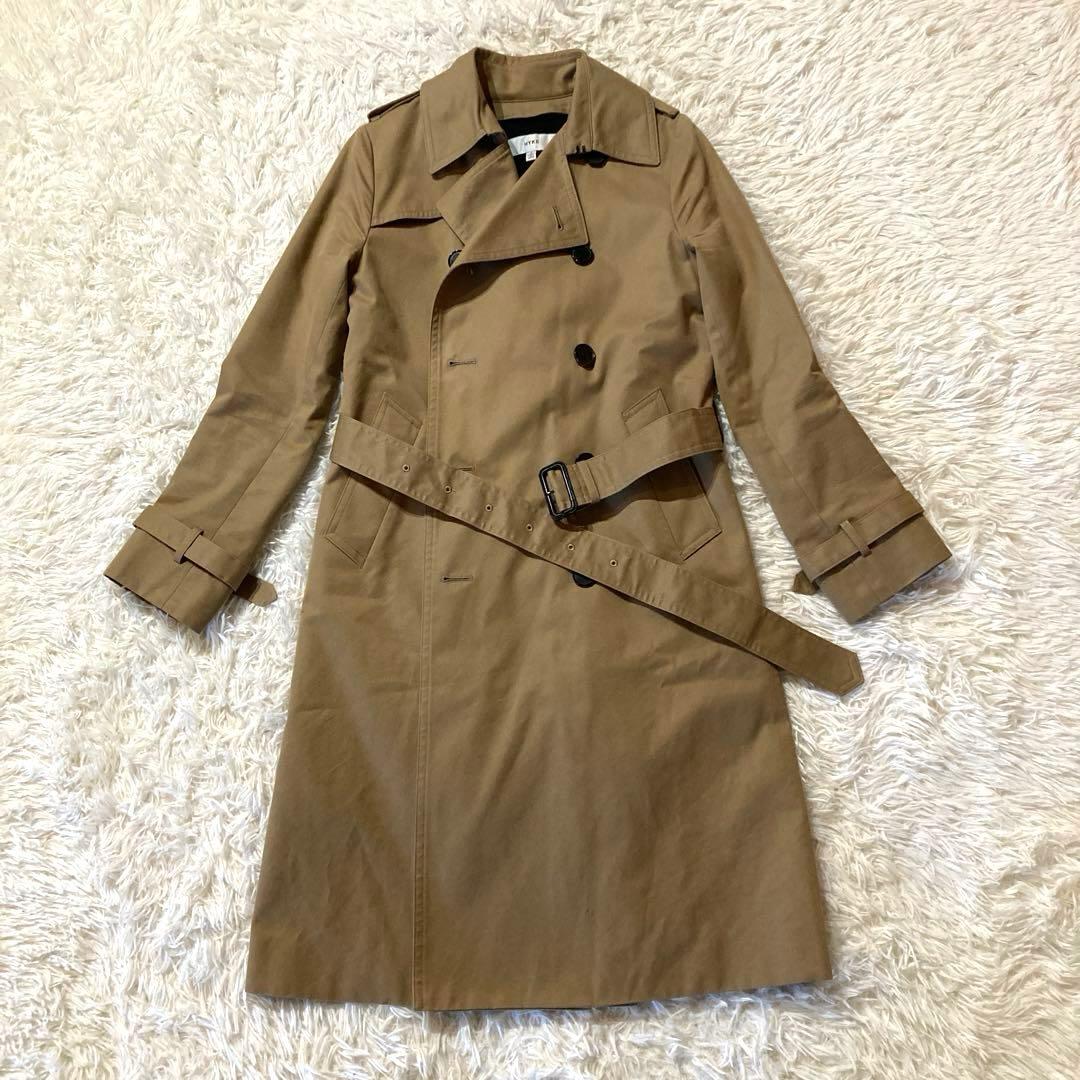 【美品】HYKE トレンチコート ライナー付き 日本製　サイズ2 ベージュ