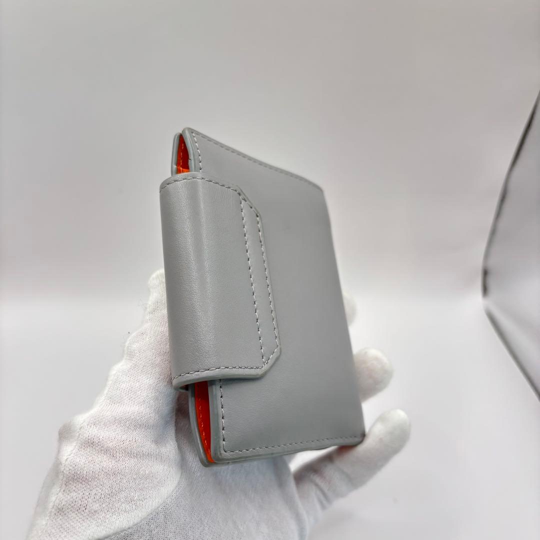 DIESEL 二つ折り財布　ブルー　オレンジ　1dr dロゴ　サークル　財布