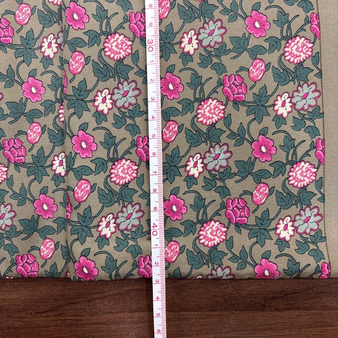 HERMES エルメス 花柄 マフラー 訳あり品