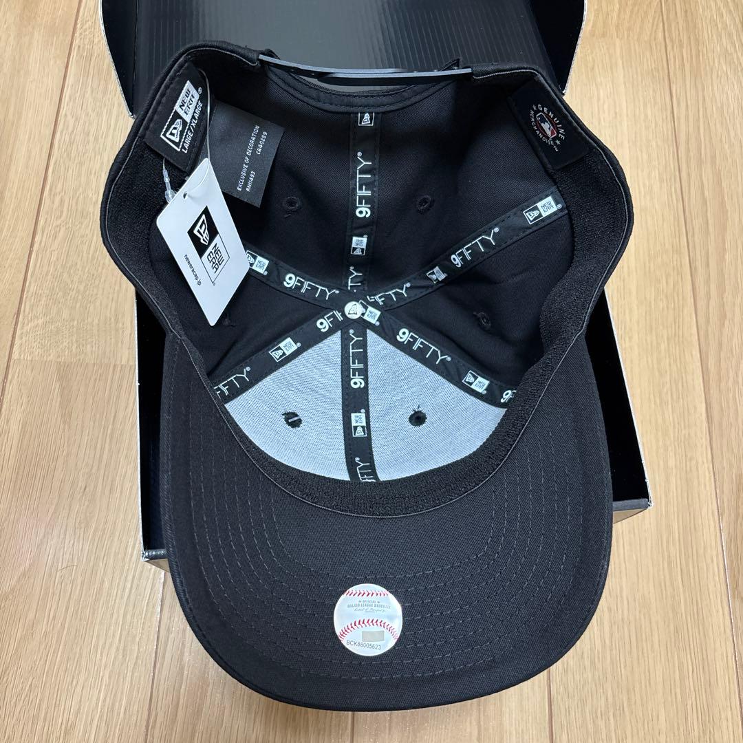 New Era 9FIFTY ストレッチスナップ NYロゴ ブラックキャップ