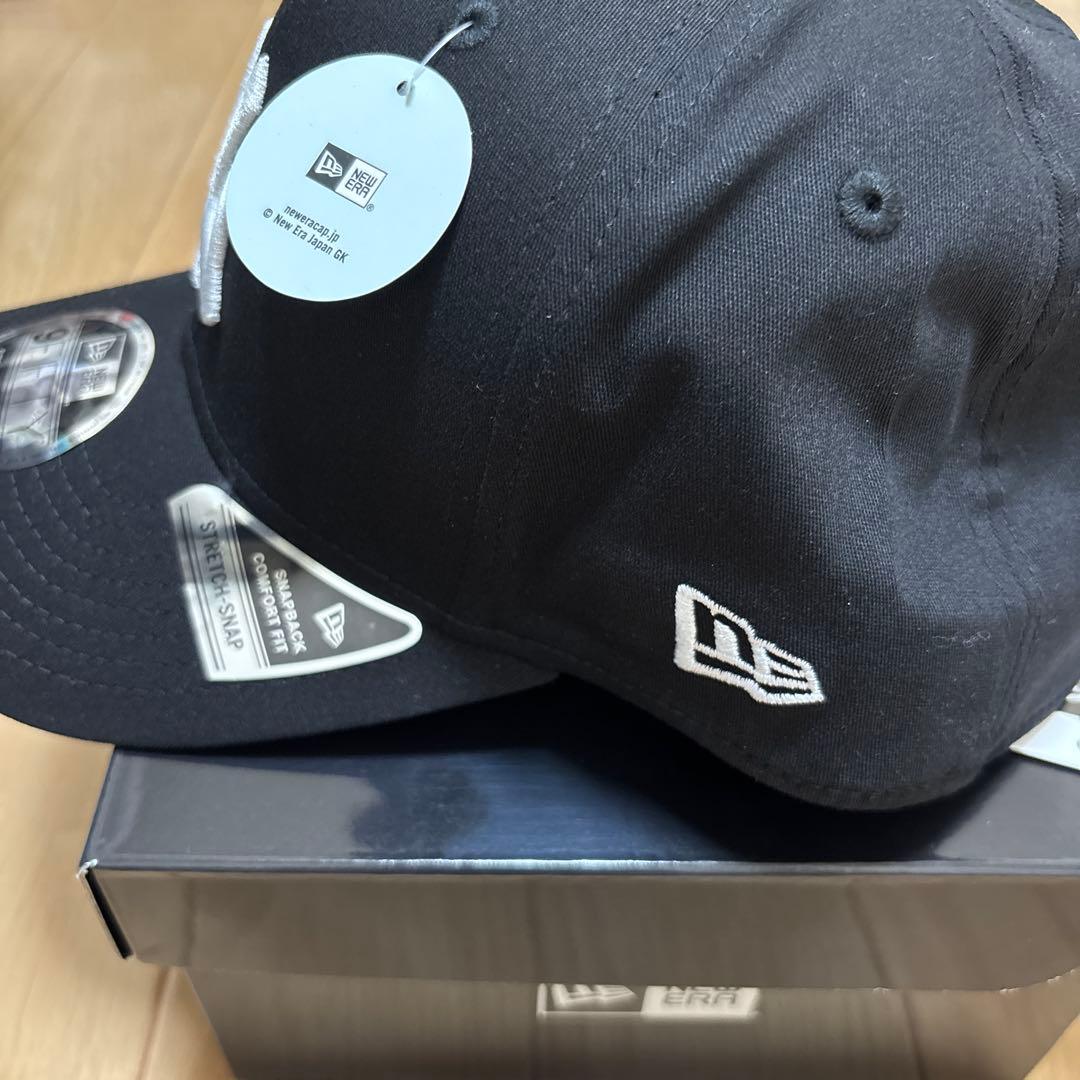 New Era 9FIFTY ストレッチスナップ NYロゴ ブラックキャップ