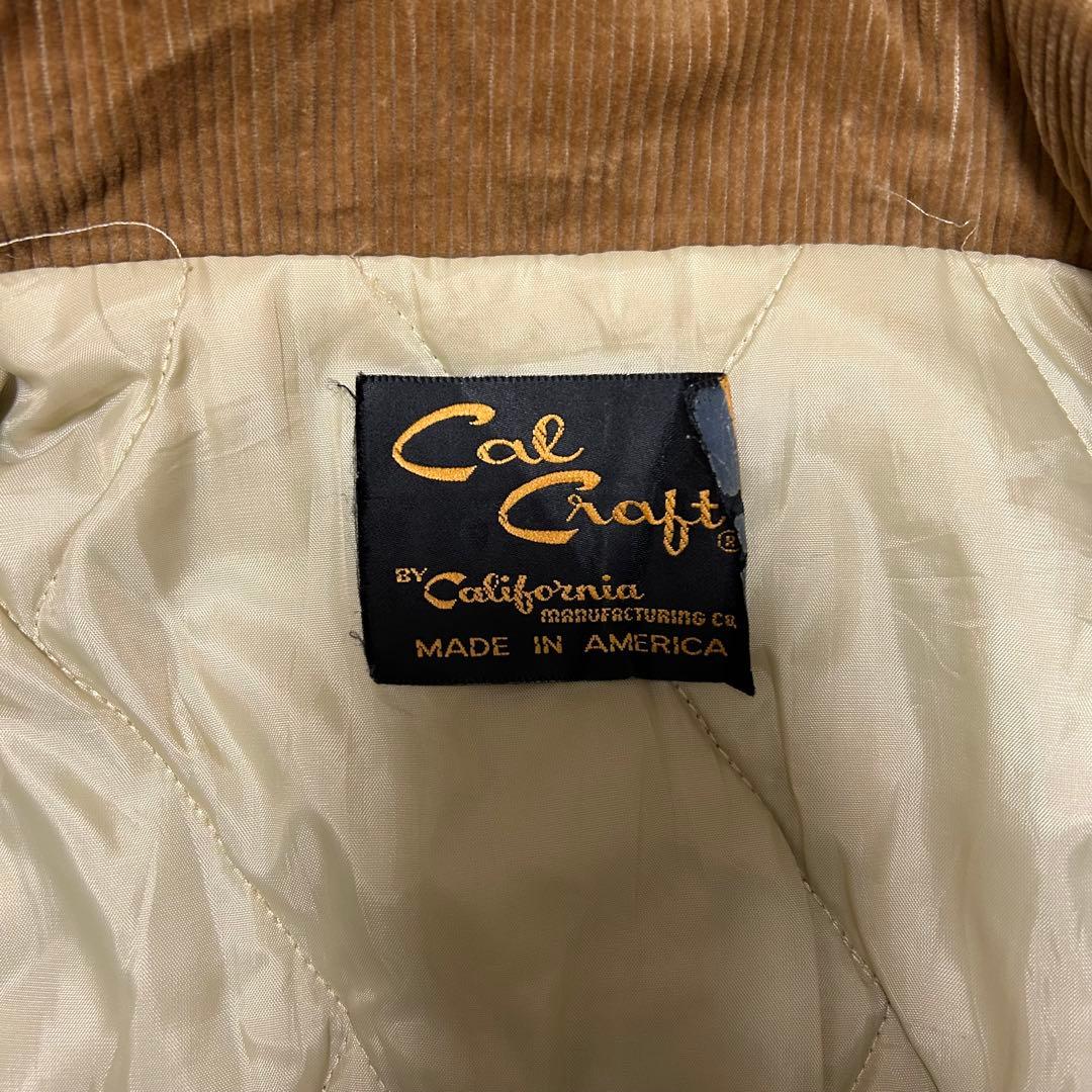 Cal Craft 80s〜90s USA製 襟コーデ中綿ハンティングジャケット