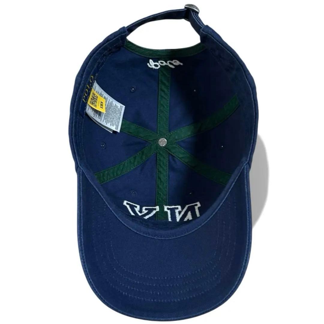 極美品❗️現行QRタグ❗️ POLO NY Patchツイルボール キャップ
