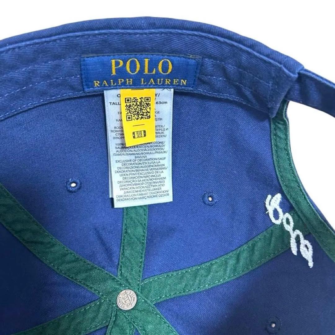 極美品❗️現行QRタグ❗️ POLO NY Patchツイルボール キャップ