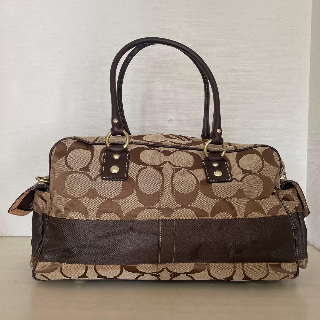 バッグ Coach Signature 2way Boston Bag