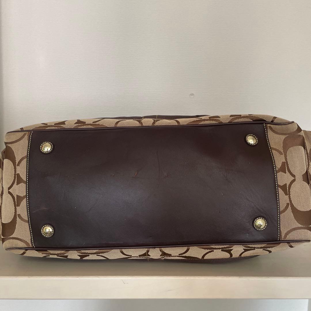バッグ Coach Signature 2way Boston Bag