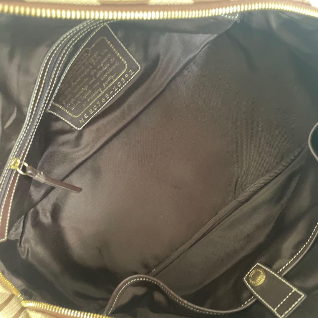 バッグ Coach Signature 2way Boston Bag