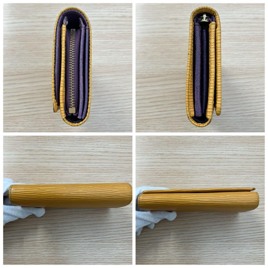 《美品》 ルイヴィトン エピ ポルトモネ ビエ トレゾール 二つ折り財布
