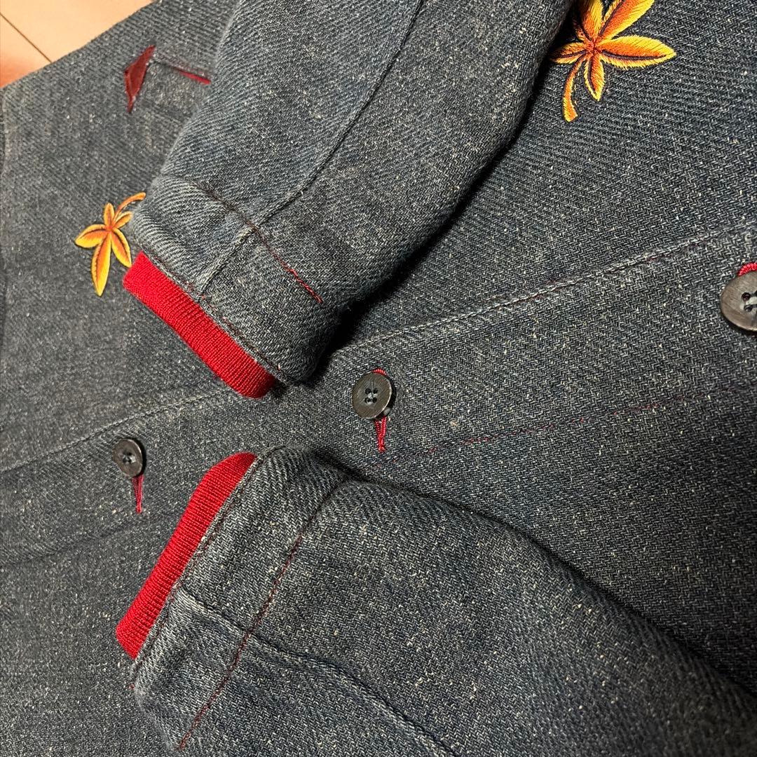 【希少】ROTAR ローター もみじ刺繍 エンジニアコートワーク M