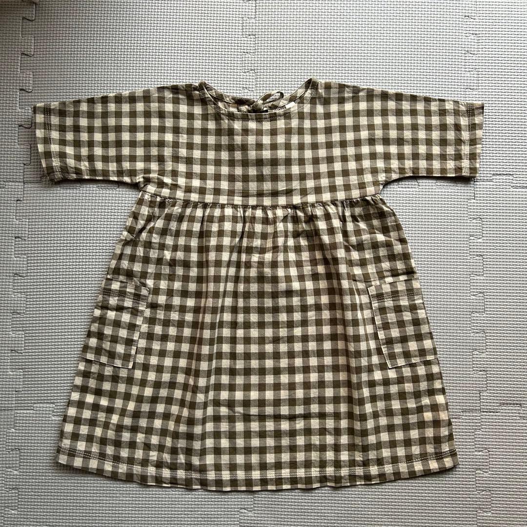 organic zoo オーガニックズー ギンガムベルドレス 【極美品】