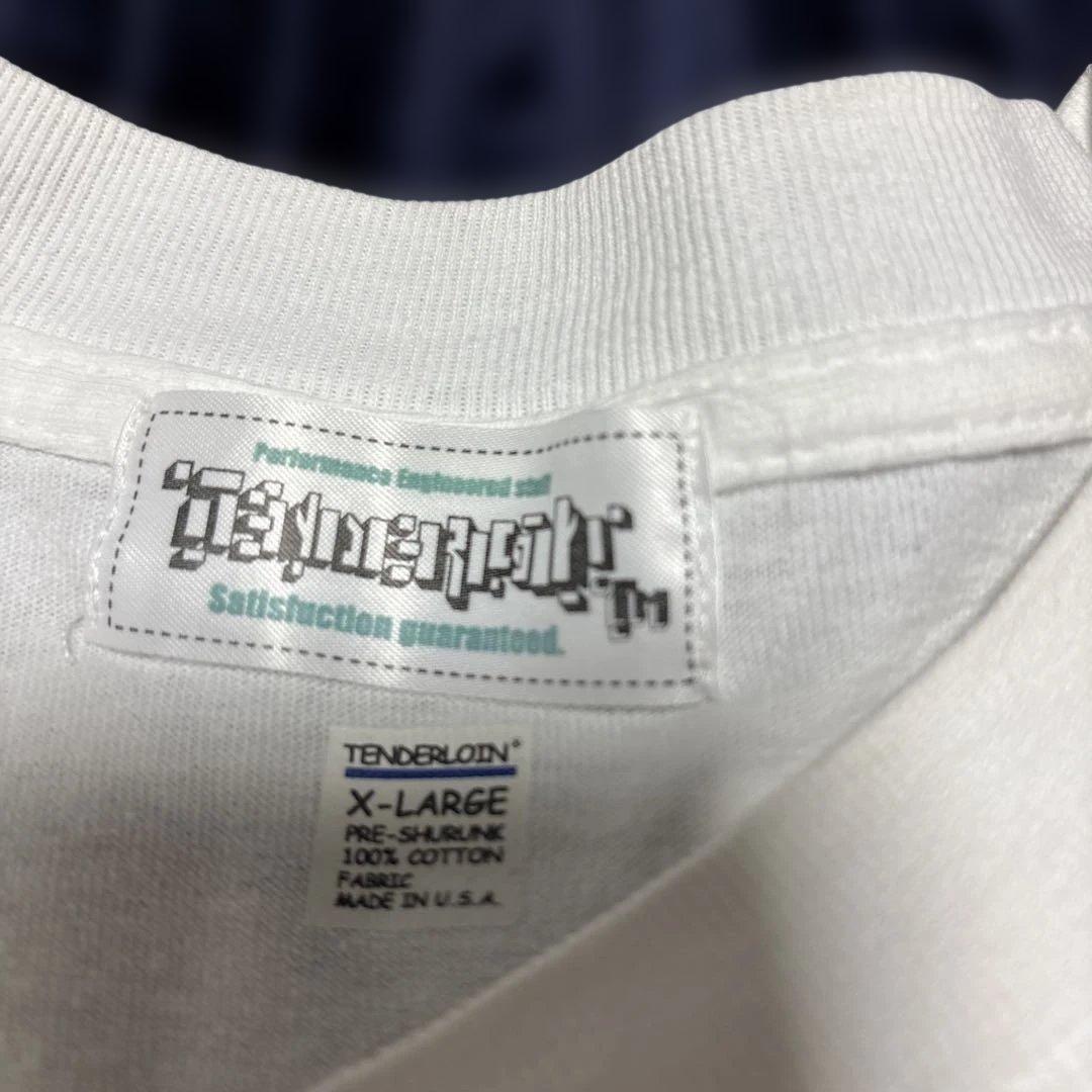 テンダーロイン XL USA製 ホワイト グラフィックＴシャツ