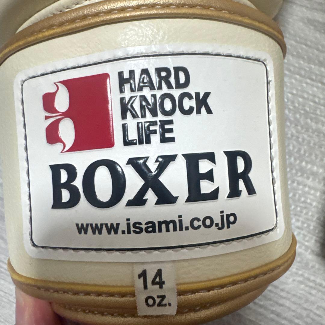 ISAMI BOXER ボクシンググローブ 14oz ホワイト