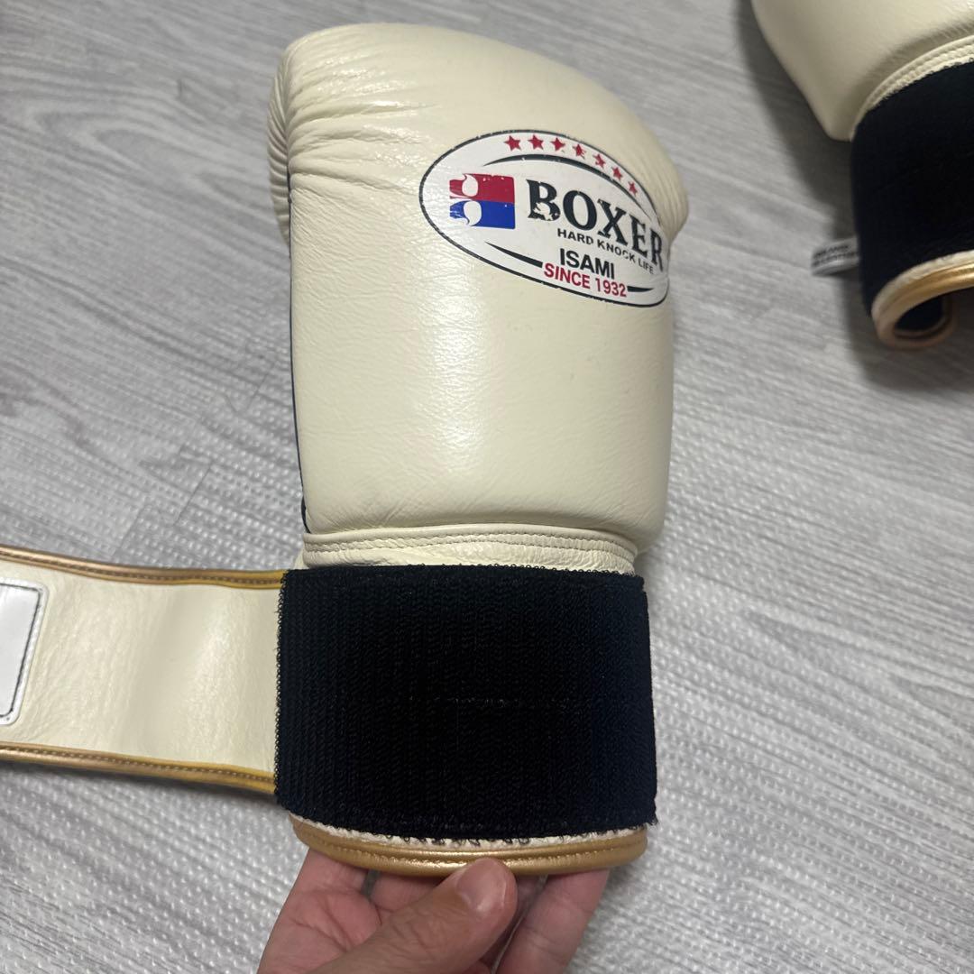 ISAMI BOXER ボクシンググローブ 14oz ホワイト