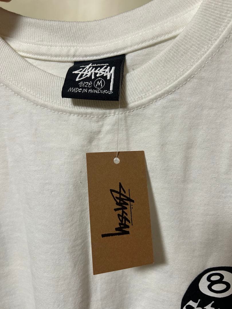 Stussy 8 Ball Tシャツ M ホワイト