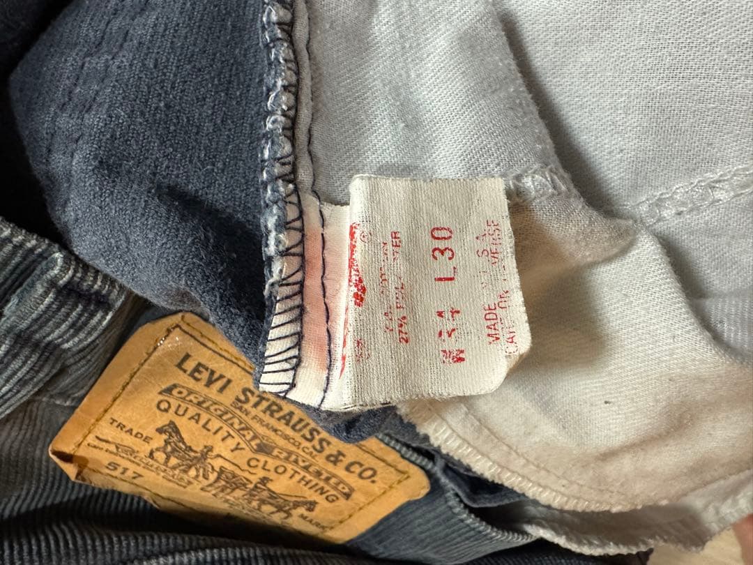 ぷ*ん様 Levi's 517 コーデュロイ W34 L30 80s USA