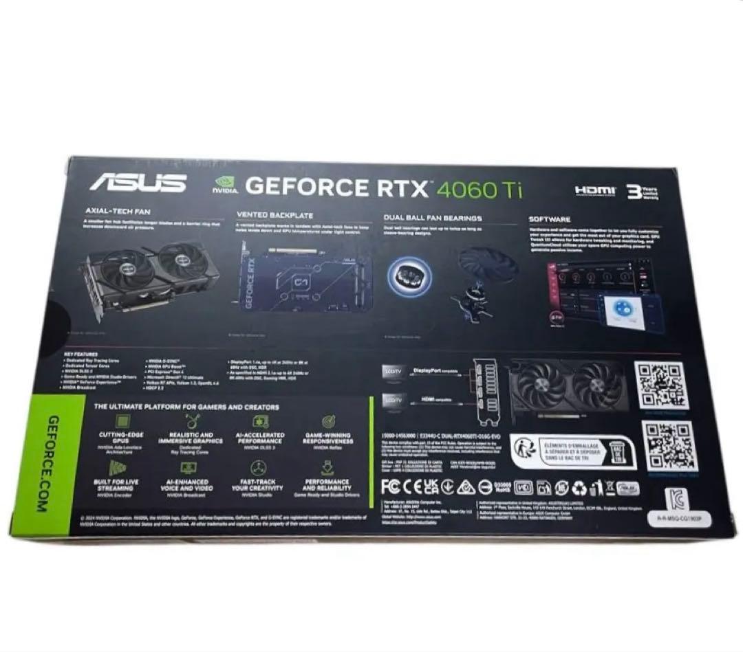 レ*こ様 ASUS GeForce RTX 4060 Ti VRAM 16GB