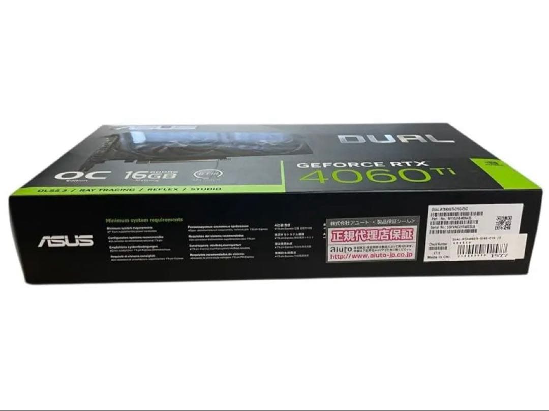 レ*こ様 ASUS GeForce RTX 4060 Ti VRAM 16GB