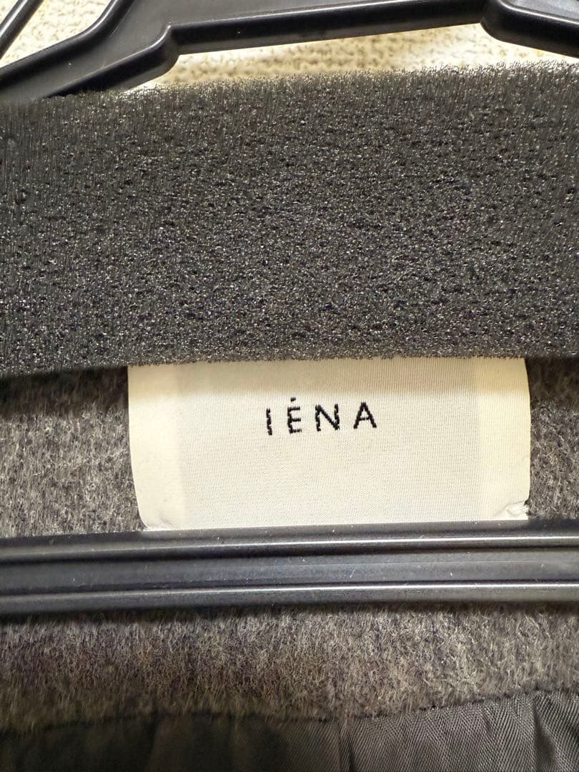IÉNA ラムウールノーカラーコート