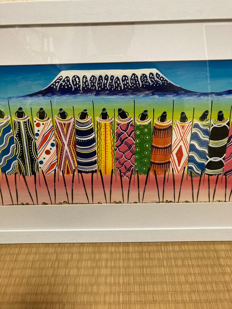 ティンガティンガ　TINGATINGA アマニ　アート　アフリカンアート