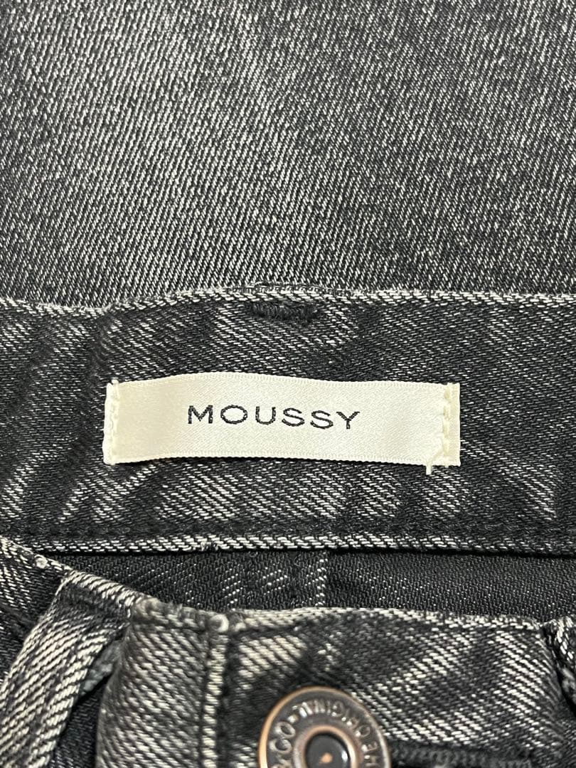 MOUSSY MVS FLARE ブラック 25インチ フレアデニム 美脚
