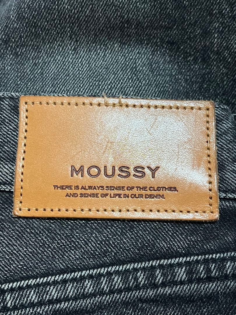 MOUSSY MVS FLARE ブラック 25インチ フレアデニム 美脚