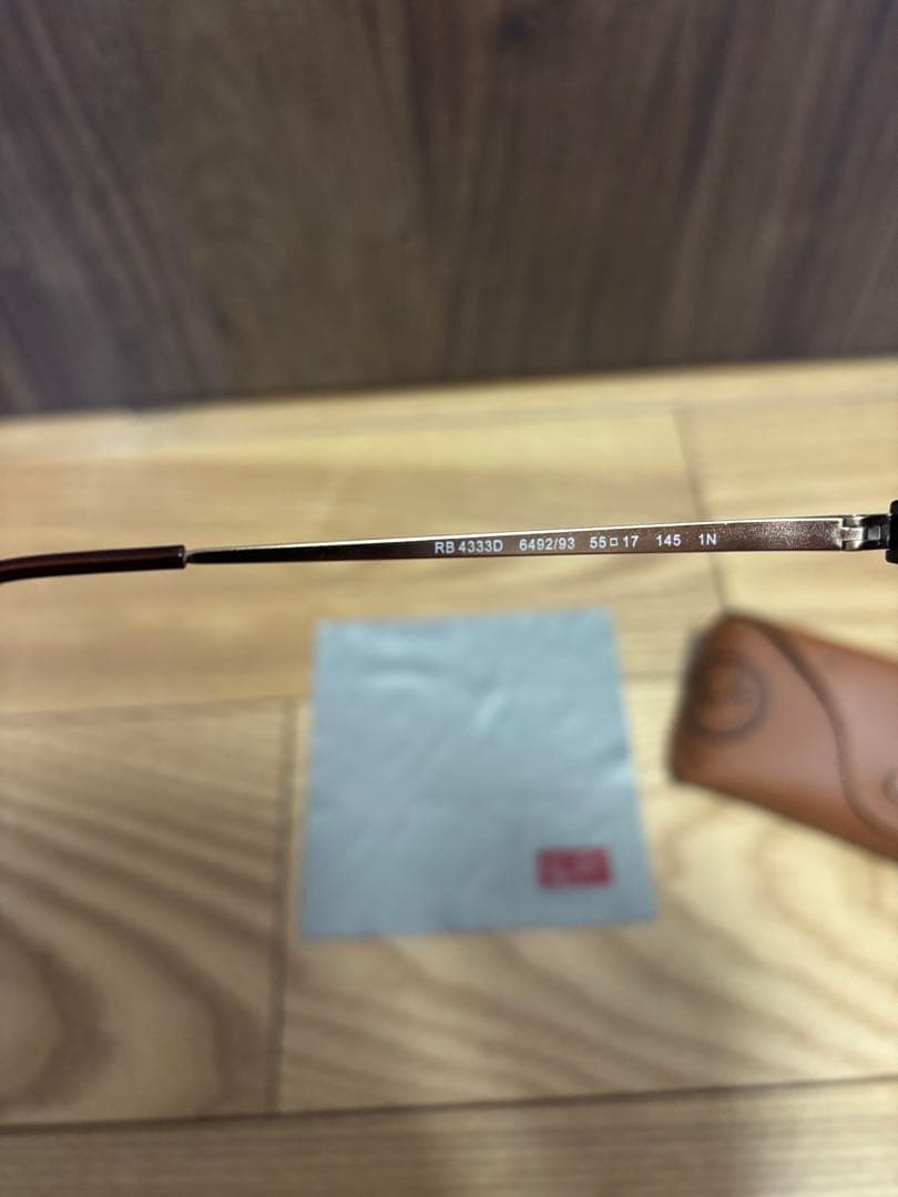 H*O様 美品　レイバン RB4333D サングラス　ハバナブラウン