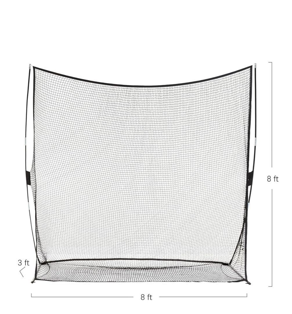 AmazonBasics ゴルフ練習用ネット 2.4mx2.4m